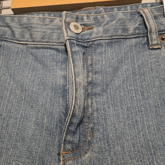 Liz Claiborne Blue Bootcut Jeans With Embroidery. Y2K Vintage Vibe. 14P - Picture 4 of 9